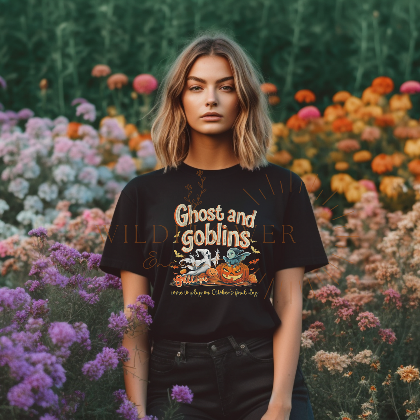 Ghosts and Goblins | T-shirt | DTF T-shirt | Unisex Sizes - Wildflower Enchanted