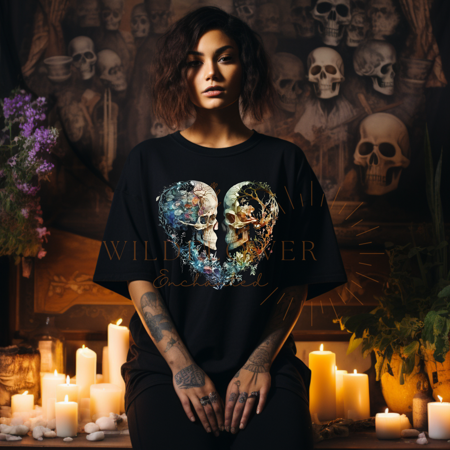 Skeleton Love | T-shirt | DTF T-shirt | Unisex Sizes - Wildflower Enchanted