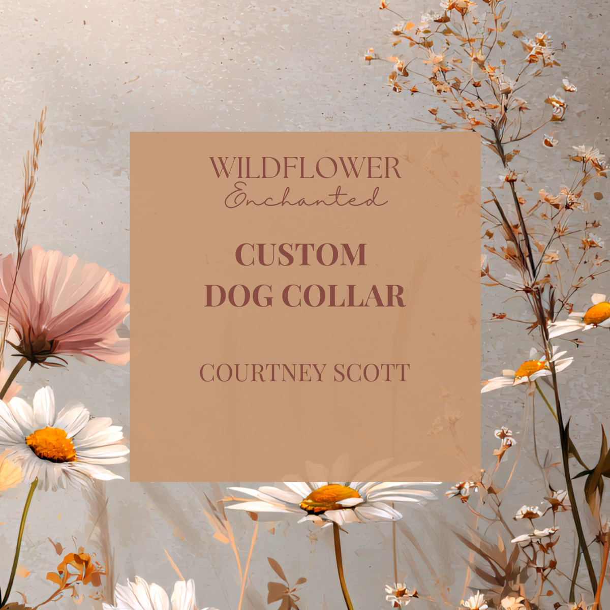 COURTNEY SCOTT | CUSTOM DOG COLLARS | MEDIUM/LARGE DOG COLLARS