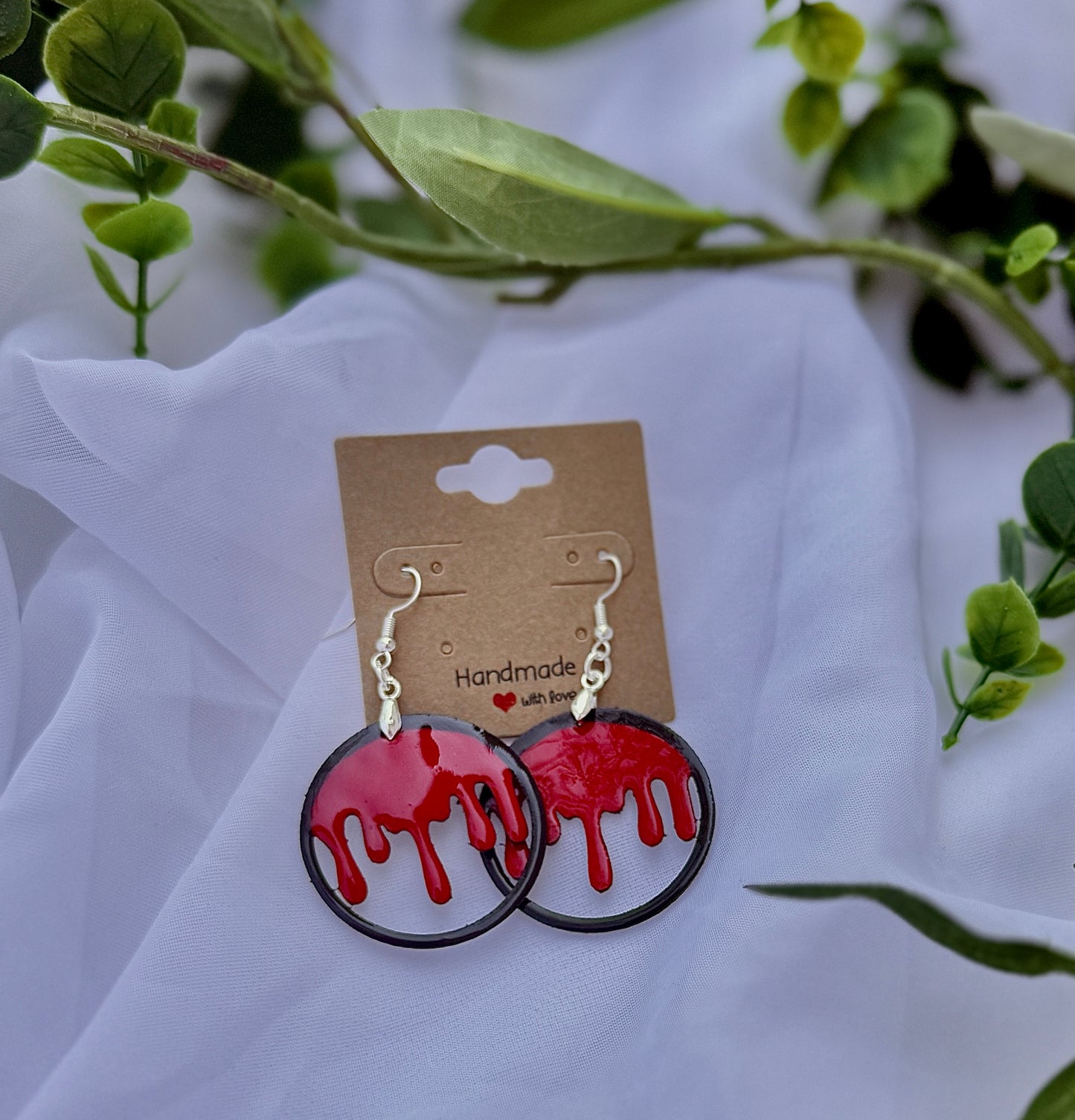 Halloween Earrings |3D Printed Earrings | Acrylic Paint | UV Cure Top Coat