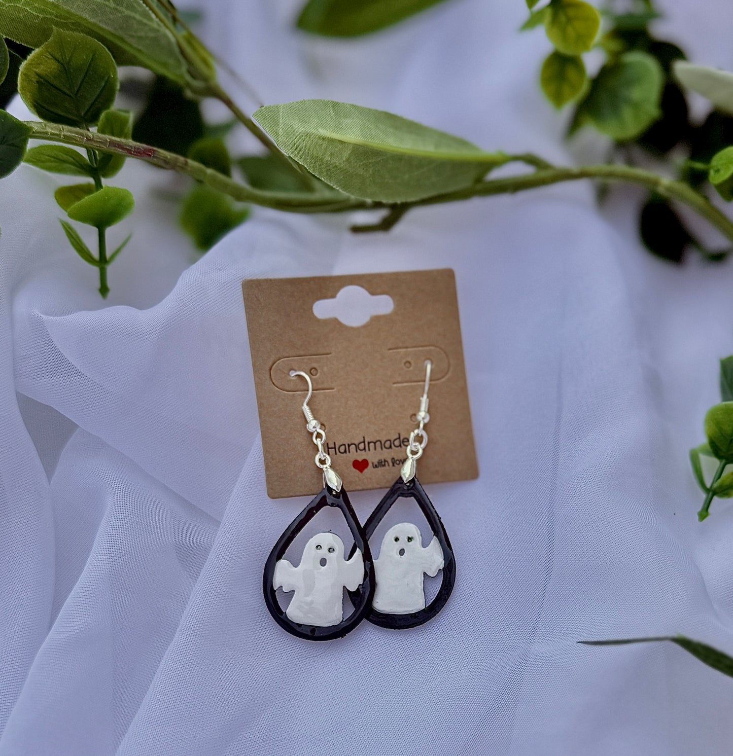 Halloween Earrings |3D Printed Earrings | Acrylic Paint | UV Cure Top Coat
