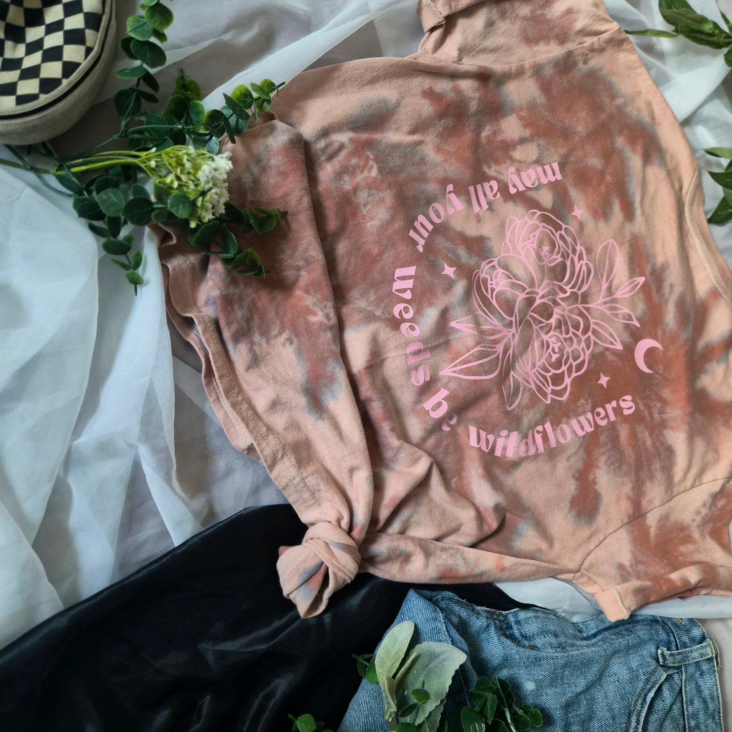 Weeds To Wildflower Tee | Tye Dye T-Shirt | Unisex Medium