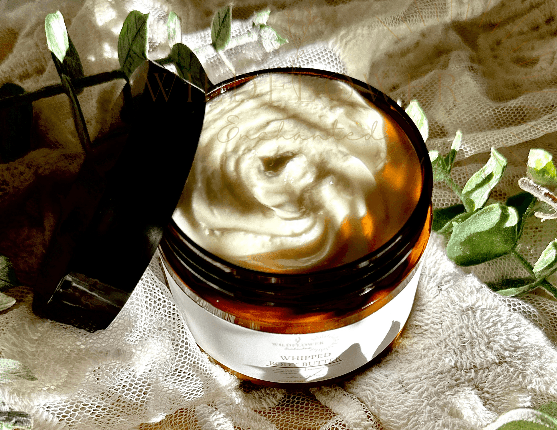 WHIPPED BODY BUTTER | 4oz BODY BUTTER | REUSABLE CONTAINER | SMALL BATCH | ARTISANAL SMALL BATCH - Wildflower Enchanted