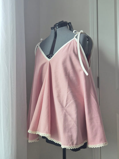 Flowy Tank | Tie Strap Blouse | Summer Blouse