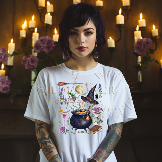Witchy Magic | T-shirt | DTF T-shirt | Unisex Sizes - Wildflower Enchanted