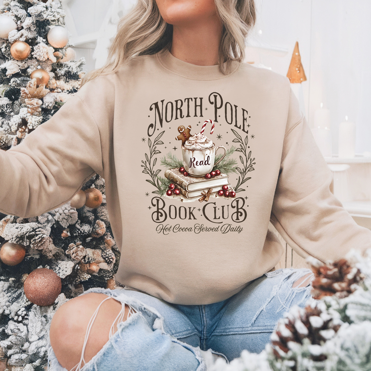Cream Christmas Sweater | Holiday Designs | Holiday Sweaters