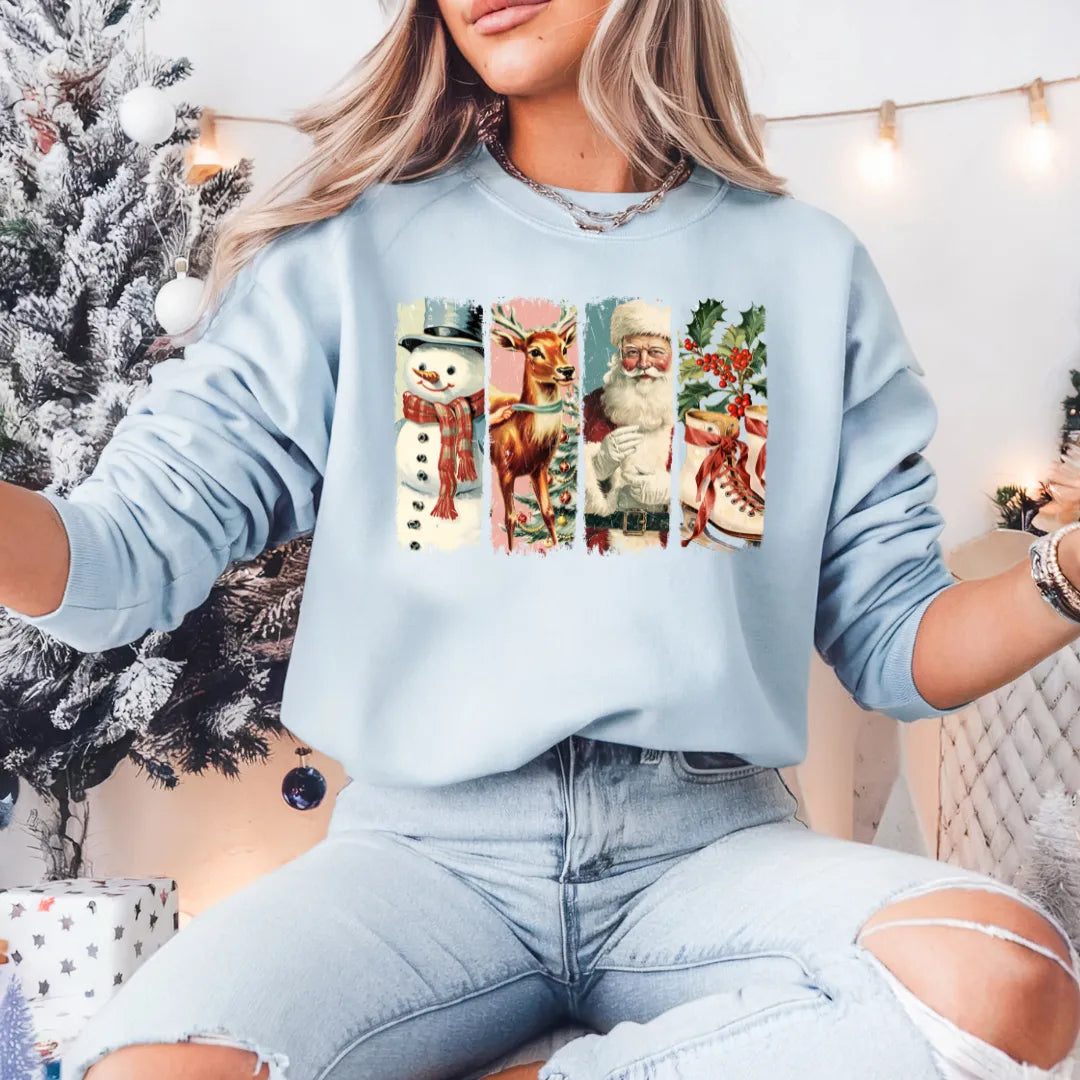 Christmas Portrait | Shirt | Crewneck | Sweater | Christmas | DTF Print