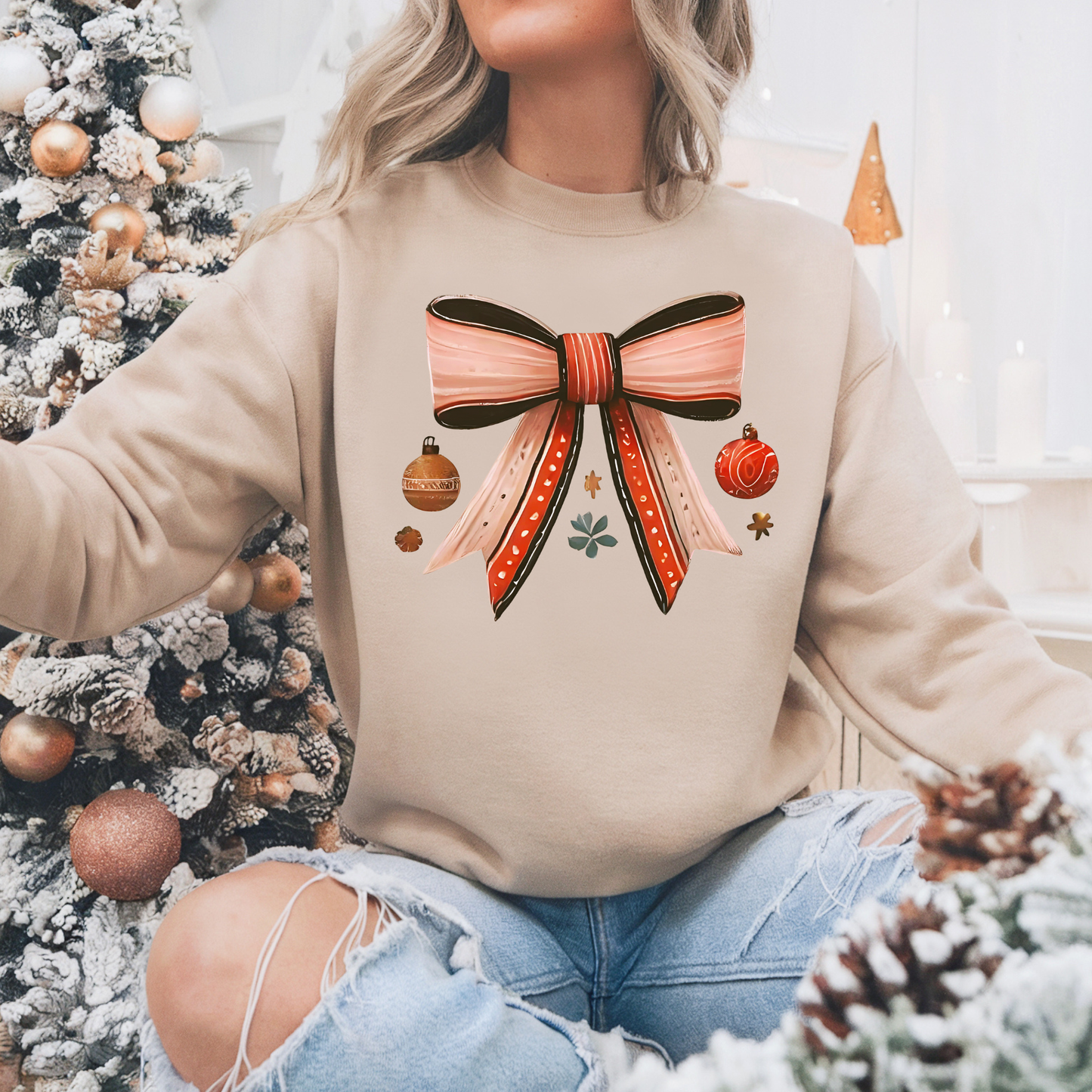 Cream Christmas Sweater | Holiday Designs | Holiday Sweaters