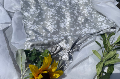 Bluebell Breeze Blouse | Side Tie Blouse | Repurposed Fabric