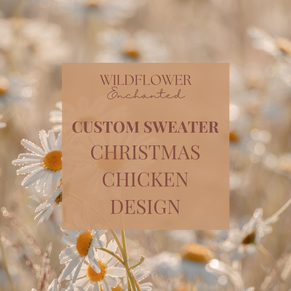 Christmas Chicken Sweater | DTF Design | Christmas Sweater