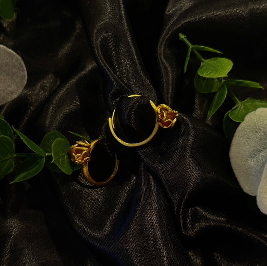 Strawberry Quartz Crystal Wrap Ring | Crystal Jewelry | Authentic Crystal | Brass Ring