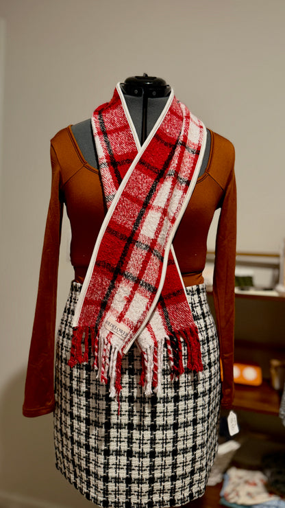 Heritage Woven Fringe Scarf | Woman’s Scarf | Upcycled Scarf