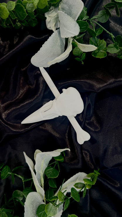 Raven Skull and Bone Hairpin | 3D Printed Hairpin | PLA Filament - Wildflower Enchanted