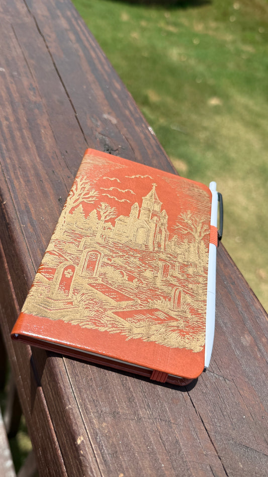Engraved Notebook | Laser Engraved | Purse Notebook - Wildflower Enchanted