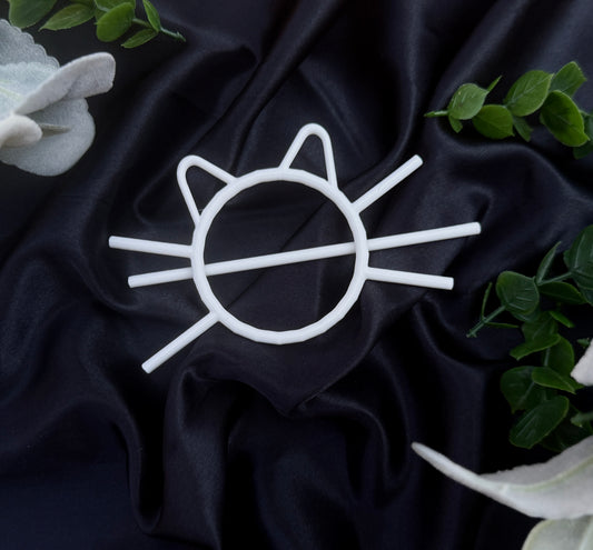 Moonlight Meow Hairpin | 3D Printed Hairpin | PLA Filament