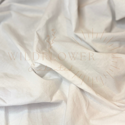 White Fabric | Solid White Fabric | 100% Cotton Fabric  | Custom