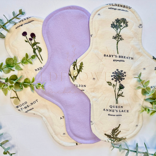 Cloth Pad | Menstrual Care | 100% Cotton & Bamboo | Set of 3