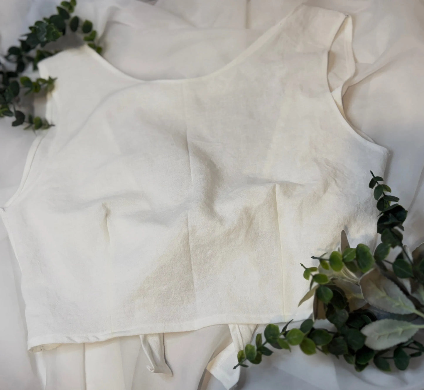 Lea Blouse | Backless Blouse | Backless Bow Blouse - Wildflower Enchanted