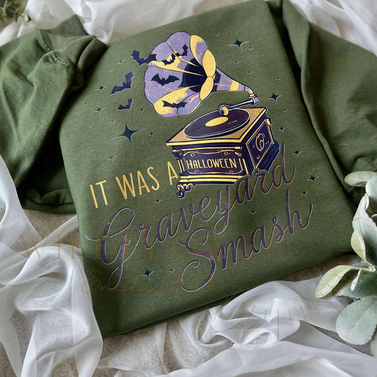 Purple Graveyard Smash | Crewneck | DTF Crewneck | Unisex Sizes