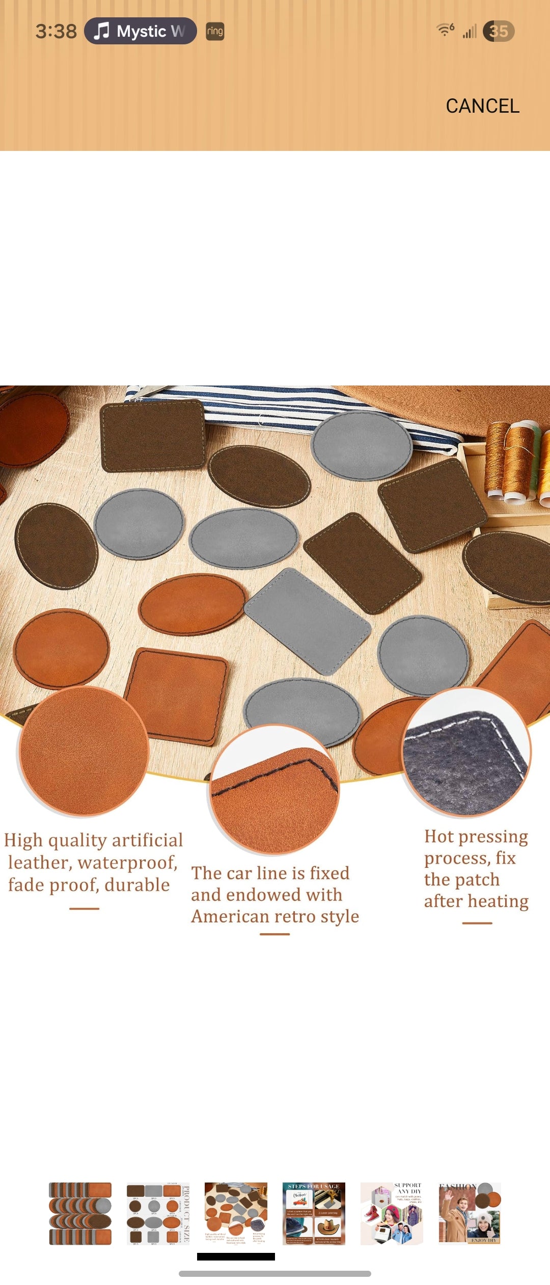 Kristin Webb Custom Order | Faux Leather Hat Patch| Engraved Faux Leather Hat Patches