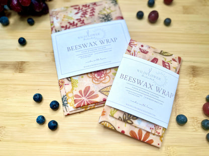 Beeswax Wraps | Food Storage Wrap | Sustainable Living | Eco Friendly - Wildflower Enchanted