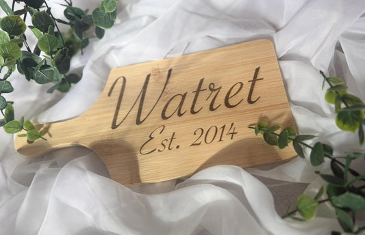 Engraved Charcuterie Boards | Engraved Board | Home Decor | Bamboo Charcuterie Board - Wildflower Enchanted