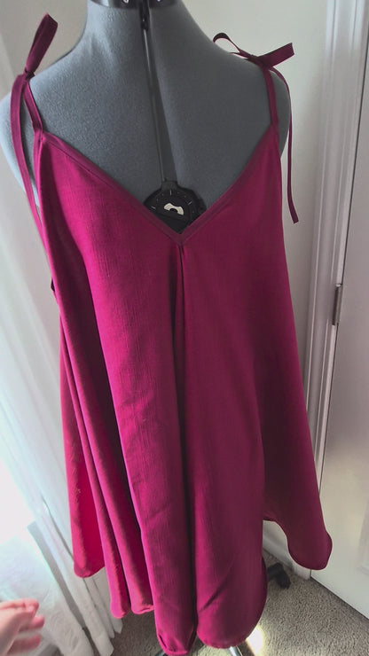 Flowy Tank Dress | Tie Strap Dress | Summer Tank Dress