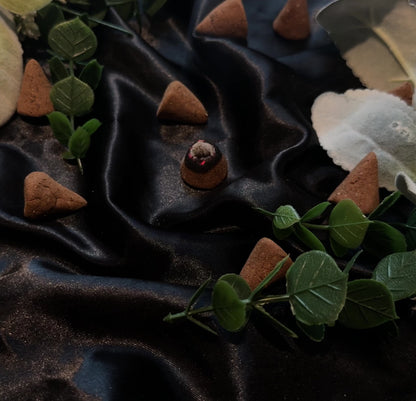 Incense Cones | Lavender Essential Oil | Dried Lavender Buds | Dried Jasmine Flowers | 10 Pack