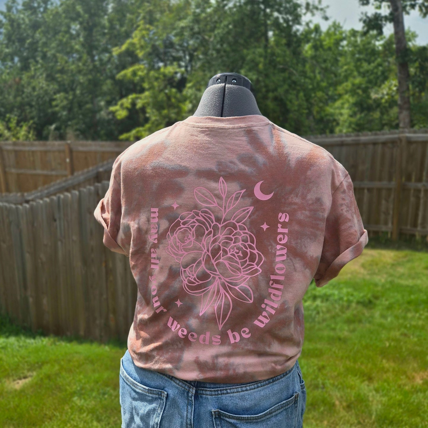 Weeds To Wildflower Tee | Tye Dye T-Shirt | Unisex Medium