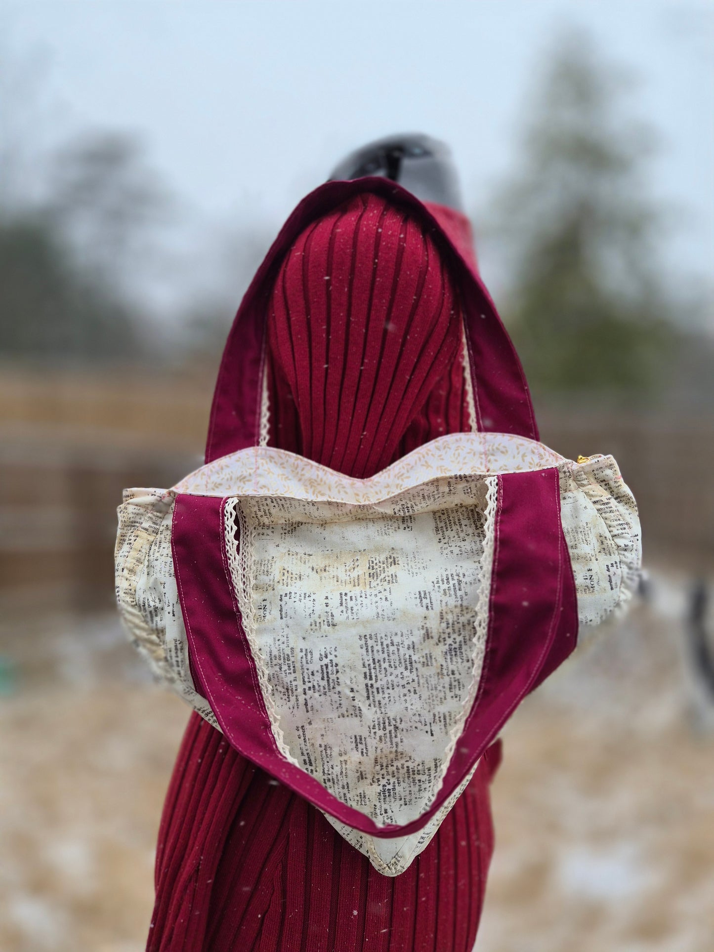 The Vintage Valentine Purse | 100% Cotton Purse | Handmade Purse