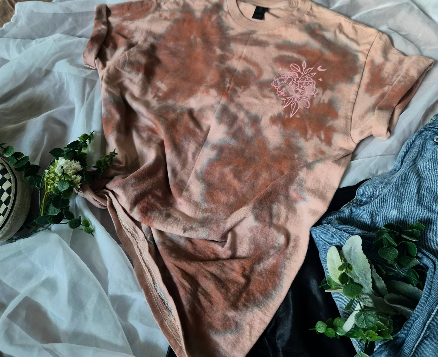 Weeds To Wildflower Tee | Tye Dye T-Shirt | Unisex Medium