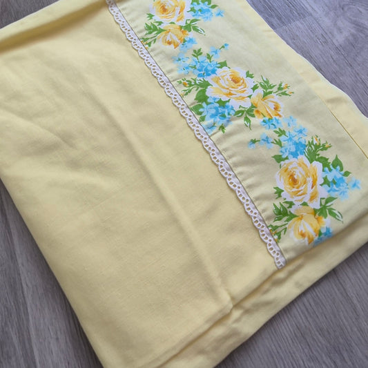 Vintage Yellow Floral Uniquely You | Clothing Your Way | Custom Clothing | Handmade Clothing |