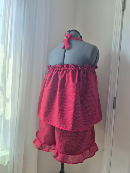 Babydoll Tank Set | 2 Piece Set | Tie Strap Babydoll Tank | Womans Large