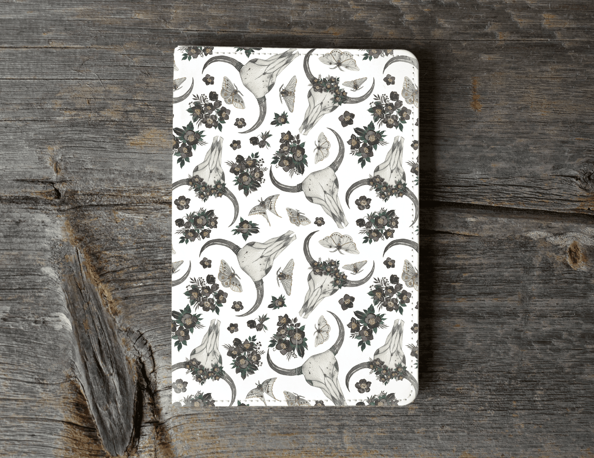 Hardbound Notebook| Fabric Book Mark | Sublimation | Compact - Wildflower Enchanted