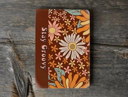 Hardbound Notebook| Fabric Book Mark | Sublimation | Compact - Wildflower Enchanted