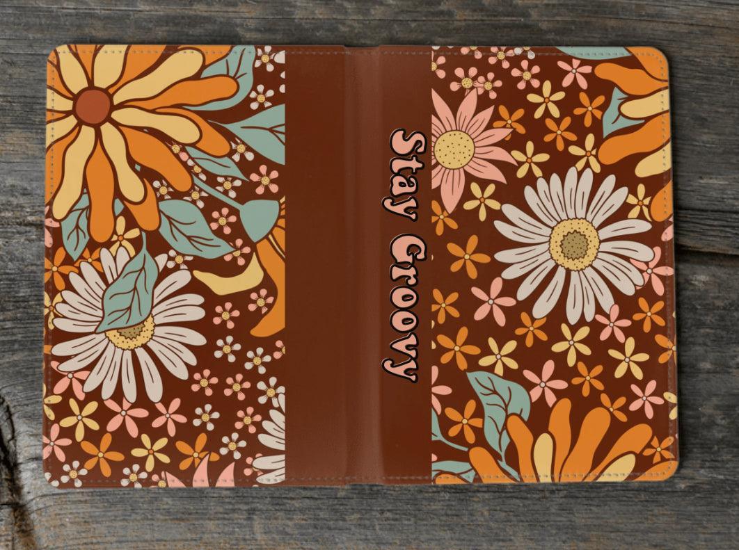 Hardbound Notebook| Fabric Book Mark | Sublimation | Compact - Wildflower Enchanted